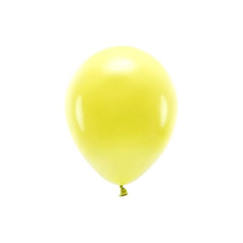 Balon gumowy Partydeco Pastel Eco Balloons żółty 260mm (ECO26P-084) Partydeco