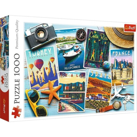 Puzzle Trefl Wakacyjne pocztówki 1000 el. (10714) Trefl Puzzle Trefl Wakacyjne pocztówki 1000 el. (10714) Trefl