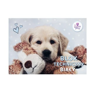 Blok techniczny Beniamin The Sweet Pets A4 biały 170g 20k [mm:] 295x210 Beniamin