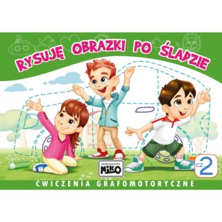 Książeczka edukacyjna Niko Rysuję obrazki po śladzie. Ćwiczenia grafomotoryczne cz. 2 Niko