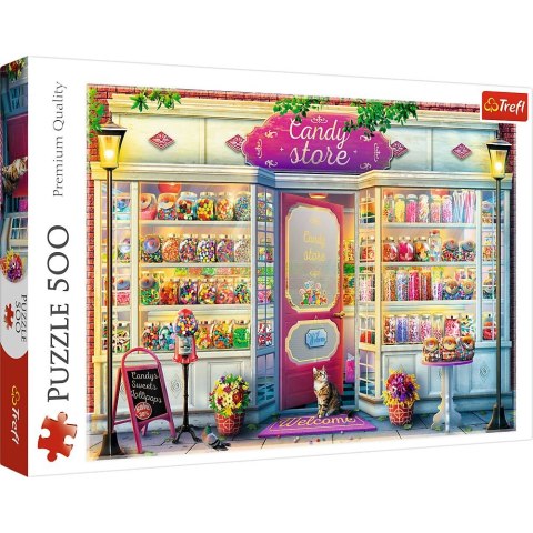 Puzzle Trefl Sklepik ze słodyczami 500 el. (37407) Trefl Puzzle Trefl Sklepik ze słodyczami 500 el. (37407) Trefl