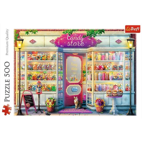 Puzzle Trefl Sklepik ze słodyczami 500 el. (37407) Trefl Puzzle Trefl Sklepik ze słodyczami 500 el. (37407) Trefl