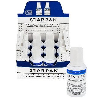 Korektor w płynie (z pędzelkiem) Starpak 20ml (146441) Starpak