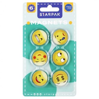 Magnes Starpak żółty (528365) 6 sztuk Starpak