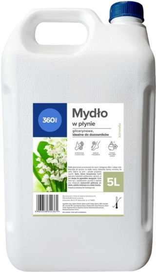 Mydło w płynie 360 Pro Konwalia 5000ml 360 Pro