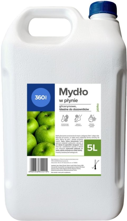 Mydło w płynie 360 Pro jabłko 5000ml 360 Pro