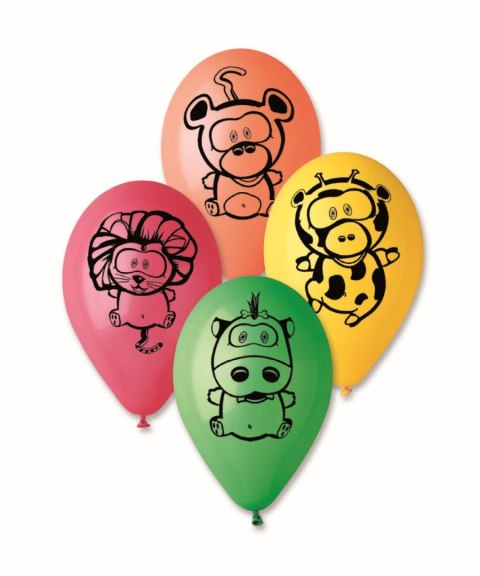 Balon gumowy Godan PREMIUM ZWIERZĄTKA 5 szt mix 300mm 12cal (GS110/P145) Godan Balon gumowy Godan PREMIUM ZWIERZĄTKA 5 szt mix 300mm 12cal (GS110/P145) Godan