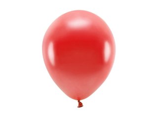 Balon gumowy Partydeco Metalizowane Eco Balloons czerwony 260mm (ECO26M-007) Partydeco