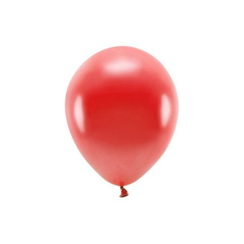 Balon gumowy Partydeco Metalizowane Eco Balloons czerwony 260mm (ECO26M-007) Partydeco