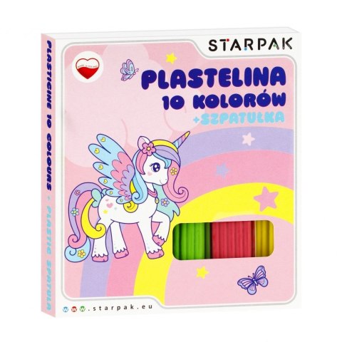 Plastelina Starpak 10 kol. Unicorn mix (536881) Starpak Plastelina Starpak 10 kol. Unicorn mix (536881) Starpak