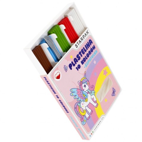 Plastelina Starpak 10 kol. Unicorn mix (536881) Starpak Plastelina Starpak 10 kol. Unicorn mix (536881) Starpak