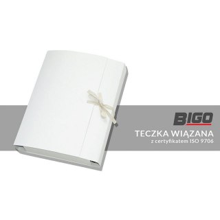 Teczka kartonowa wiązana biały 300g [mm:] 320x250 Bigo (0146) Bigo