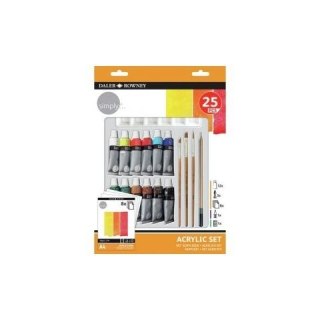 Zestaw plastyczny Daler Rowney Simply Acrylic BLACK FRIDAY (126500410) Daler Rowney