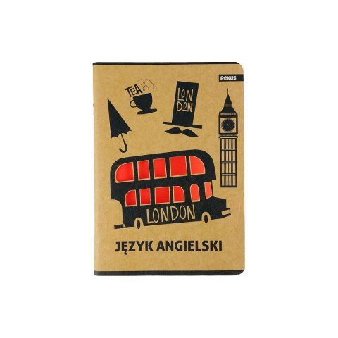Zeszyt Beniamin Kraft Liner angielski A5 58k. 70g krata [mm:] 147x209 (8386) Beniamin