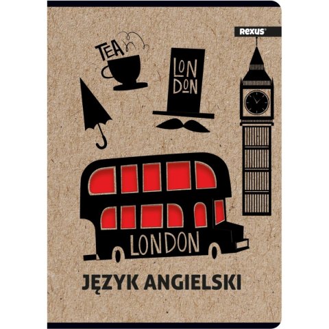 Zeszyt Beniamin Kraft Liner angielski A5 58k. 70g krata [mm:] 147x209 (8386) Beniamin