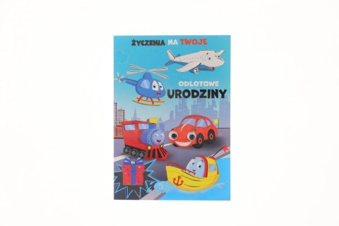 Kartka składana Pol-mak Urodziny dziecięce B6 (B6LUX_URDZIE) Pol-mak