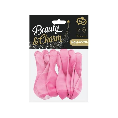 Balon gumowy Godan Balony Beauty&Charm pastelowe 10szt. różowy 300mm 12cal (CB-1PRO) Godan