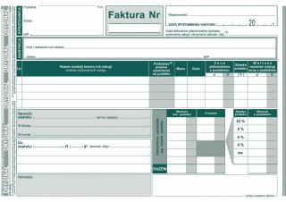 Druk offsetowy Michalczyk i Prokop Faktura VAT brutto A5 ulepszona, A5 80k. (123-3E) Michalczyk i Prokop