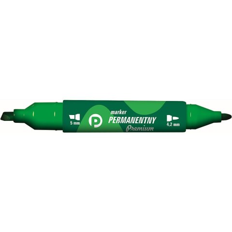 Marker permanentny Tetis Premium, zielony 4,2-5,0mm okrągła/ścięta końcówka (KM502-Z2) Tetis