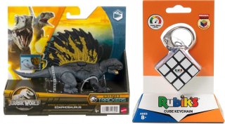 Pakiet PROMOCJA Mattel Dinozaur Jurassic Atak + KOSTKA RUBIKA BRELOK 3X3 Hln63+6064001 (498543+500060) Mattel