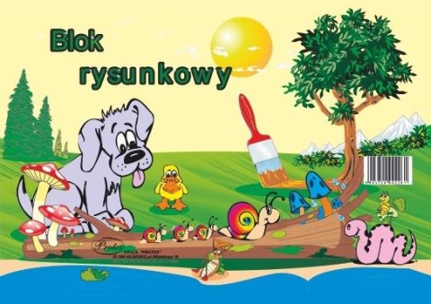 Blok rysunkowy Protos A4 biały 80g 100k [mm:] 297x210 Protos