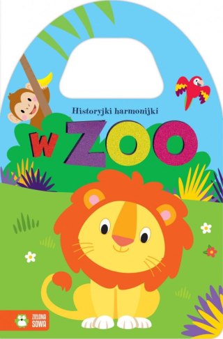 Książeczka edukacyjna Zielona Sowa Historyjki harmonijki. W zoo Zielona Sowa