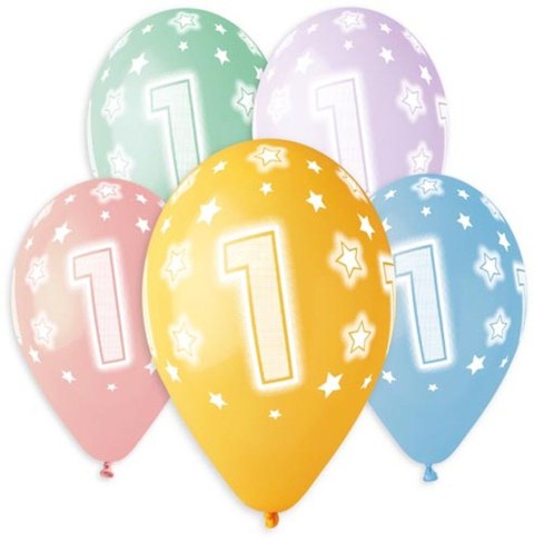 Balon gumowy Godan Premium Hel z nadrukiem 1, 13 cali/5 sztuk mix 330mm 13cal (GS120/1) Godan Balon gumowy Godan Premium Hel z nadrukiem 1, 13 cali/5 sztuk mix 330mm 13cal (GS120/1) Godan