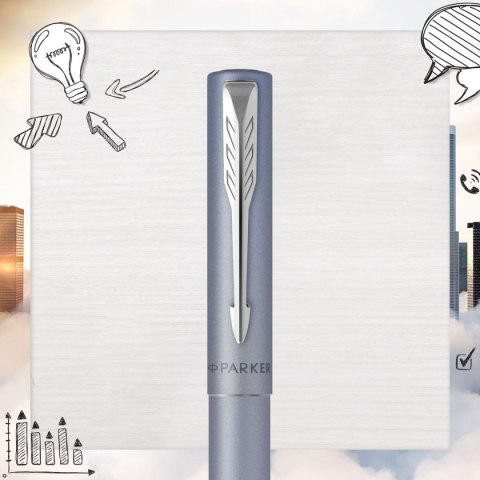 Ekskluzywne pióro tłoczkowe Parker VECTOR XL M silver (2159745) Parker