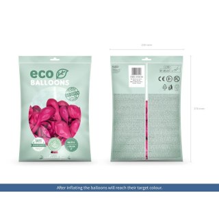 Balon gumowy Partydeco Pastel Eco Balloons fuksja 260mm (ECO26P-080) Partydeco