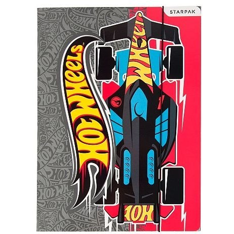 Teczka kartonowa na gumkę Hot Wheels St A4 różnokolorowy Starpak (337292) Starpak