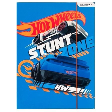 Teczka kartonowa na gumkę Hot Wheels St A4 różnokolorowy Starpak (337292) Starpak