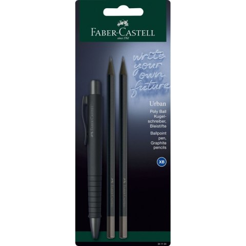 Długopis Faber Castell + 2 ołówki allblack (241124 FC) Faber Castell