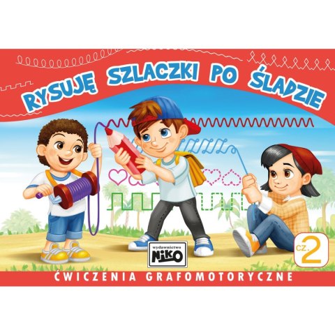 Książeczka edukacyjna Niko Rysuję szlaczki po śladzie. Ćwiczenia grafomotoryczne cz. 2 Niko