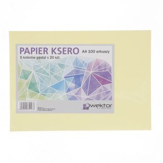 Papier kolorowy Wektor pastel A4 mix 80g Wektor