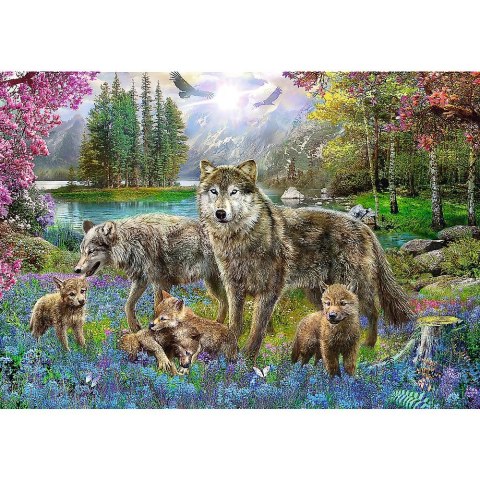 Puzzle Trefl Wilcza rodzina 1000 el. (10558) Trefl Puzzle Trefl Wilcza rodzina 1000 el. (10558) Trefl