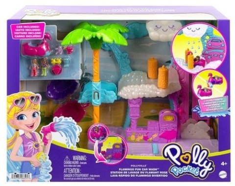 Figurka Mattel Polly Pocket zestaw flamingowa myjnia (HHJ05) Mattel Figurka Mattel Polly Pocket zestaw flamingowa myjnia (HHJ05) Mattel