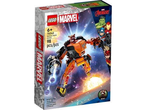 Klocki konstrukcyjne Lego Marvel Super Heroes Mechaniczna zbroja Rocketa (76243) Lego Klocki konstrukcyjne Lego Marvel Super Heroes Mechaniczna zbroja Rocketa (76243) Lego
