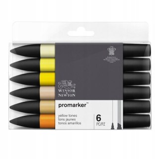 Marker specjalistyczny Winsor Zestaw 6szt yellow tones, mix (0290157) Winsor