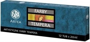 Farba tempera Artea kolor: mix 20ml 12 kolor. Artea