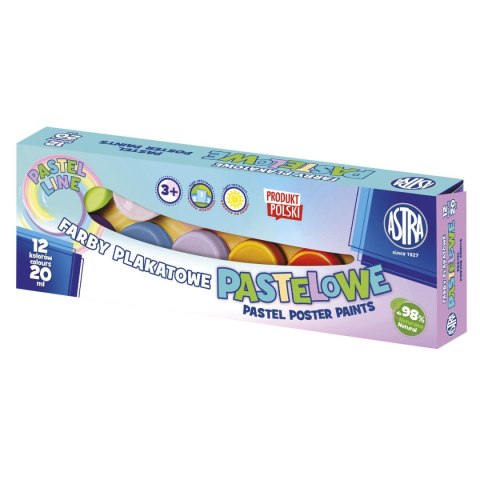Farby plakatowe Astra pastelowe kolor: mix 20ml 12 kolor. (301123049) Astra Farby plakatowe Astra pastelowe kolor: mix 20ml 12 kolor. (301123049) Astra