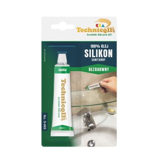 Klej w tubie Technicqll Silikon bezbarwny 20ml (S-969) Technicqll