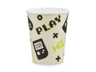 Kubek jednorazowy Partydeco Gamer papier 220ml (KPP76-EU1) Partydeco