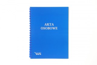 Teczka do akt osobowych Warta ABCDE niezadrukowana A4 niebieski karton (1824-339-093) Warta