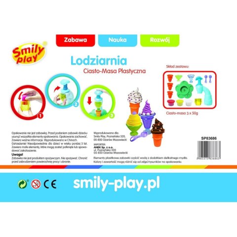 Zestaw kreatywny Smily Play Ciasto-masa lodziarnia (SP83686) Smily Play