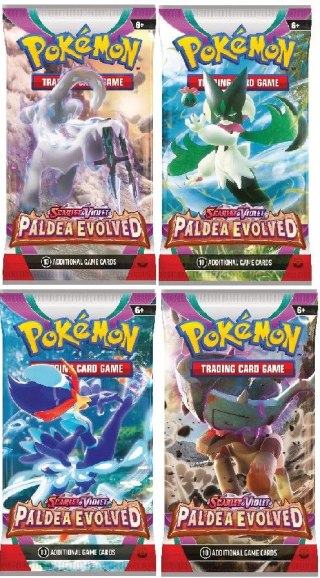 Karty Rebel Pokemon TCG: SV 02 Sleeved Boosters Rebel