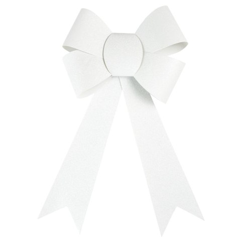 Kokarda Arpex biała brokatowa duża 29cm (BN5458BIA-0615) Arpex Kokarda Arpex biała brokatowa duża 29cm (BN5458BIA-0615) Arpex
