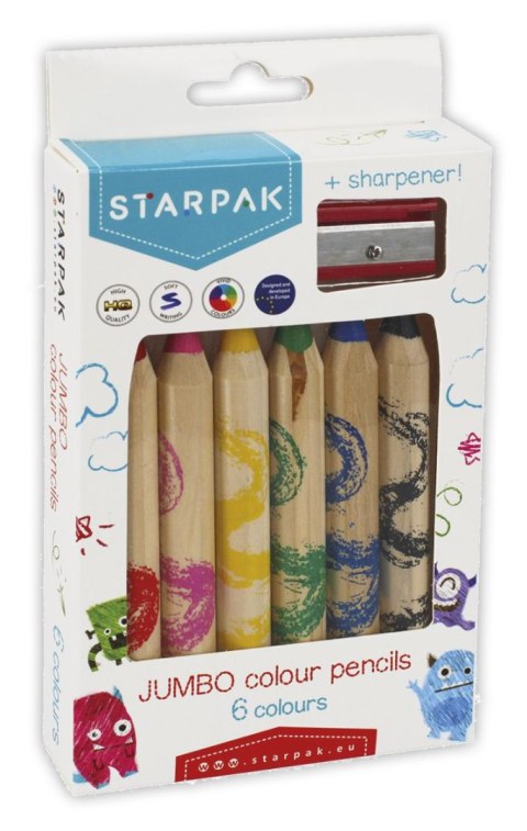 Kredki ołówkowe Starpak 6 kol. (472396) Starpak