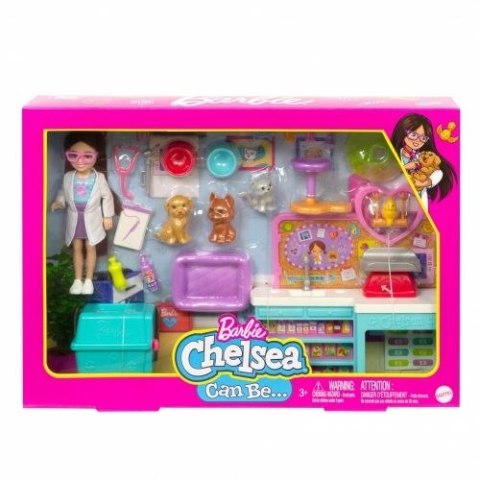 Lalka Barbie Chelsea weterynarz [mm:] 670 (HGT12) Barbie