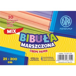 Bibuła marszczona Artpack mix pastel mix 250mm x 2000mm (400153935) Artpack