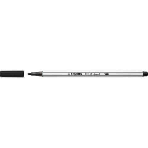 Flamaster Stabilo Pen 68 brush czarny 1 kol. (568/46) Stabilo